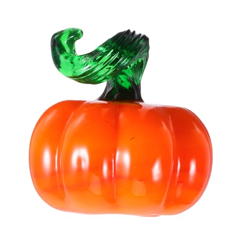 WEKADRIN Handgefertigte Mini Glas Kürbisfigur Orangefarben Winzige Dekoration für Herbst Halloween Tisch Auto Kleine Glasfrucht Ornamente WEKADRIN Handgefertigte Mini Glas Kürbisfigur Orangefarben Winzige Dekoration für Herbst Halloween Tisch Auto Kleine Glasfrucht Ornamente von WEKADRIN
