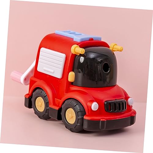 WEKADRIN Handkurbel Bleistiftspitzer Cartoon Auto Design Tragbarer Manueller Anspitzer für Grundschule und Kleinkinder Farbenfroh Schnelles und Sicheres Anspitzen von WEKADRIN