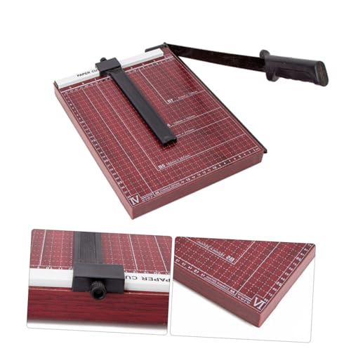 WEKADRIN Hebelschneider mit Griffiger Metallbasis Automatischem Klemmsystem und Messraster Präziser Papierschneider für Büro Schule und Bastelarbeiten Sicherer Fotoschneider für WEKADRIN Hebelschneider mit Griffiger Metallbasis Automatischem Klemmsystem und Messraster Präziser Papierschneider für Büro Schule und Bastelarbeiten Sicherer Fotoschneider für von WEKADRIN