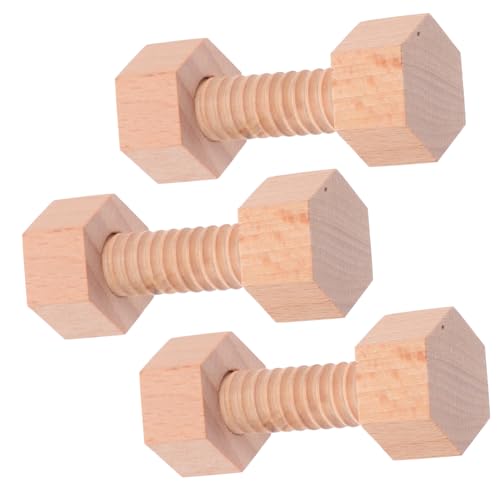 WEKADRIN Holz Schraubspielzeug Teilig Unbehandeltes Holz Bauspielzeug für Kleinkinder Feinmotorik Hand Auge Koordination Pädagogisches Konstruktionsspielzeug für Jungen Mädchen WEKADRIN Holz Schraubspielzeug Teilig Unbehandeltes Holz Bauspielzeug für Kleinkinder Feinmotorik Hand Auge Koordination Pädagogisches Konstruktionsspielzeug für Jungen Mädchen von WEKADRIN