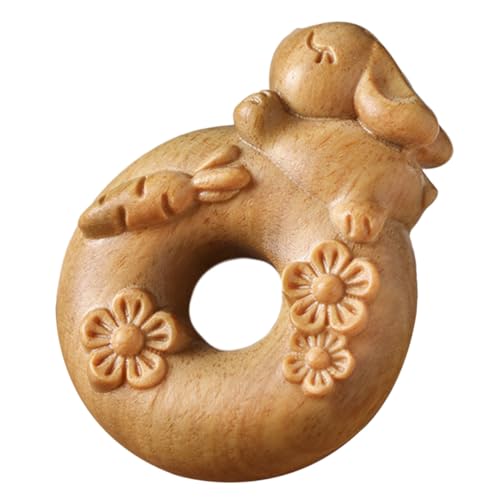WEKADRIN Holzanhänger Doughnut und Kaninchen Kleine Handgefertigte Holzfigur Dekorativer Schlüsselanhänger und Taschenanhänger Filigranes Design für DIY Schmuck und Geschenkideen WEKADRIN Holzanhänger Doughnut und Kaninchen Kleine Handgefertigte Holzfigur Dekorativer Schlüsselanhänger und Taschenanhänger Filigranes Design für DIY Schmuck und Geschenkideen von WEKADRIN