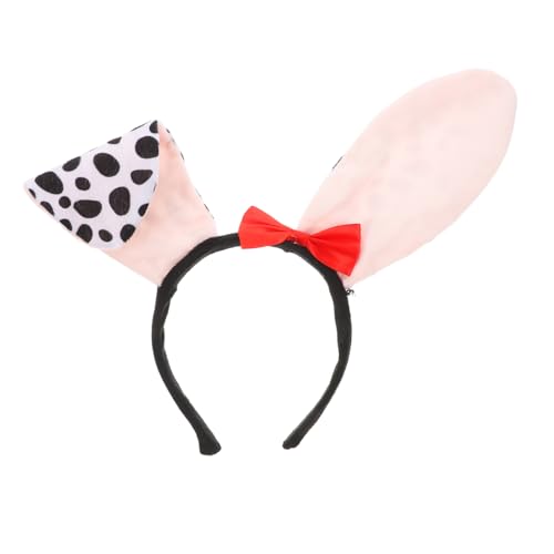 WEKADRIN Hundeohren Stirnband Für Erwachsene Und Süßes Plüschiges Dalmatiner Kopfschmuck Für Halloween Cosplay Und Mottopartys Einheitliches Hundeohren Accessoire Mit Roter Schleife WEKADRIN Hundeohren Stirnband Für Erwachsene Und Süßes Plüschiges Dalmatiner Kopfschmuck Für Halloween Cosplay Und Mottopartys Einheitliches Hundeohren Accessoire Mit Roter Schleife von WEKADRIN