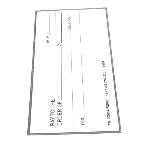 WEKADRIN Jumbo Gefälschter Scheck Trocken Abwischbar Wasserfest Wiederverwendbar Lustiger Fake Check für Präsentationen Spenden Preise Partys Streiche und Dekoration von WEKADRIN