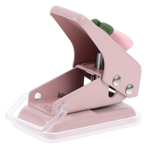 WEKADRIN Kleiner Handlicher Einzellocher für Papier Kreisstanzer Ergonomisch und Platzsparend für DIY Bastelarbeiten und Lose Zuhause und Büro von WEKADRIN