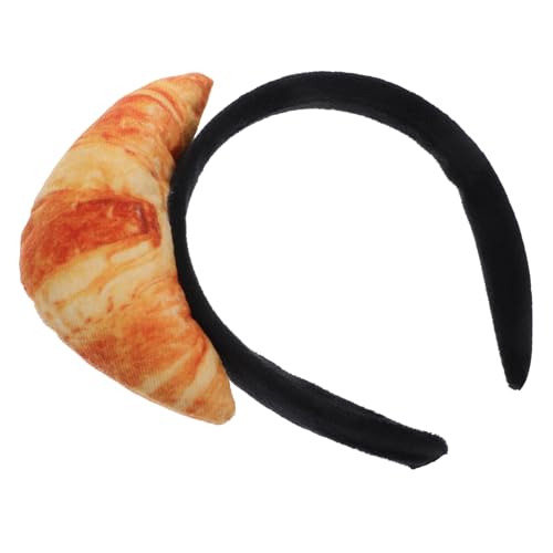 WEKADRIN Kreatives Essen Haarband Im Croissant Design Lustiges Stirnband Für Cosplay Und Partys Als Kopfschmuck Zubehör Für Frauen Und Männer von WEKADRIN