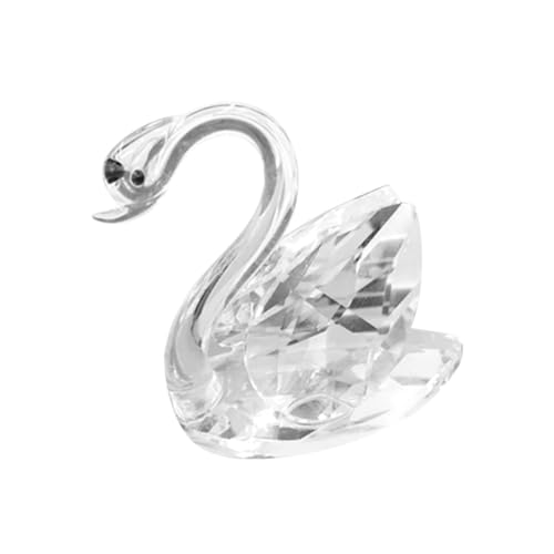 WEKADRIN Kristall Schwan Deko Ornament aus Robustem Stilvolles Desktop Accessoire für Wohn und Arbeitszimmer Stilvolle Home Decoration Geeignet für Hochzeit und Party von WEKADRIN