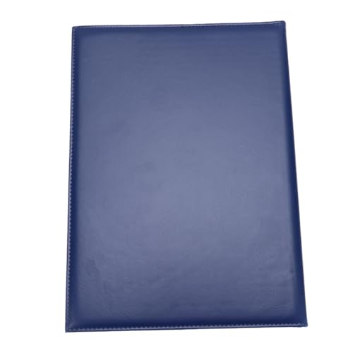 WEKADRIN Leder Zertifikathülle Blanker Zertifikatumschlag Dokumentenmappe Urkundenmappe Blau für Zertifikate Diplome und Auszeichnungen Präsentationsmappe Büro Schule von WEKADRIN