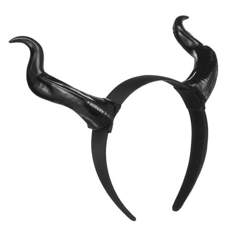 WEKADRIN Leichtes Teufelshörner Stirnband Damen Halloween Karneval Accessoire Eerie Dämonenhorn Haarreif für Party Bühne Cosplay Kostüm Bequem und Vielseitig für Festveranstaltungen von WEKADRIN