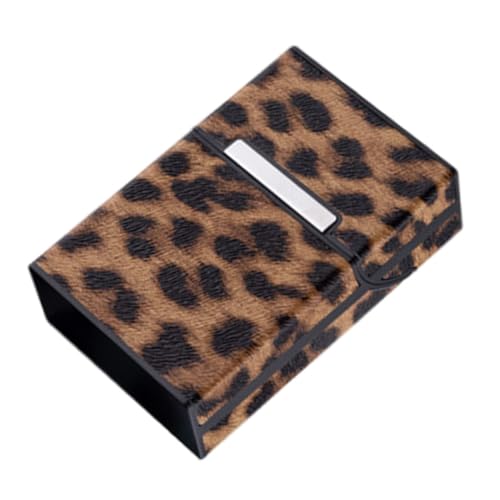 WEKADRIN Leopard Zigarettenetui mit Magnetverschluss Robuste PU Hülle Stoßfest und Feuchtigkeitsgeschützt Praktische Zigarettenschachtel für Standardzigaretten Stilvolles Tabakera Design WEKADRIN Leopard Zigarettenetui mit Magnetverschluss Robuste PU Hülle Stoßfest und Feuchtigkeitsgeschützt Praktische Zigarettenschachtel für Standardzigaretten Stilvolles Tabakera Design von WEKADRIN