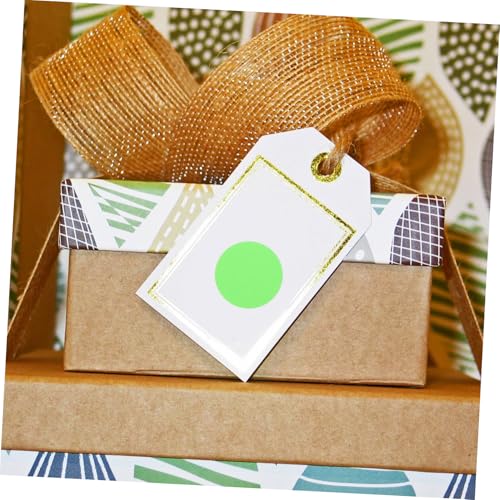 WEKADRIN Leuchtende Runde Aufkleber pro Selbstklebende Farbige Klebepunkte für Scrapbooking Geschenkdekoration Beschriftbare Etiketten Ablösbar Vielseitig Verwendbar von WEKADRIN