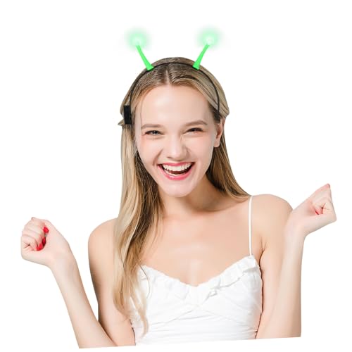 WEKADRIN Leuchtendes Außerirdisches Haarreif Kostüm Stirnband Party Kopfschmuck Leicht Fasching Halloween Zubehör für Erwachsene WEKADRIN Leuchtendes Außerirdisches Haarreif Kostüm Stirnband Party Kopfschmuck Leicht Fasching Halloween Zubehör für Erwachsene von WEKADRIN