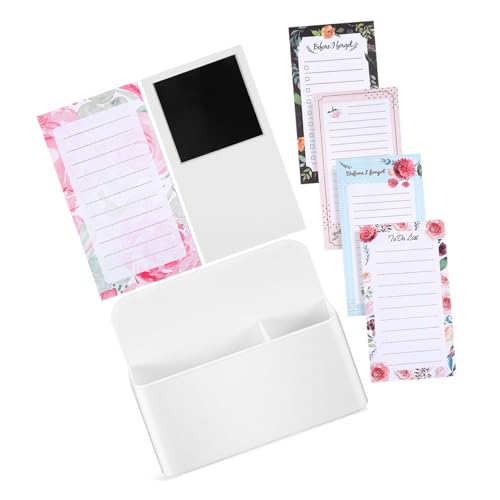 WEKADRIN Magnetische Notizblöcke mit Stiftehalter für Kühlschrank Praktische Magnetische Notizblöcke für Einkaufslisten und Termine Handlich für Haushalt und Büro WEKADRIN Magnetische Notizblöcke mit Stiftehalter für Kühlschrank Praktische Magnetische Notizblöcke für Einkaufslisten und Termine Handlich für Haushalt und Büro von WEKADRIN