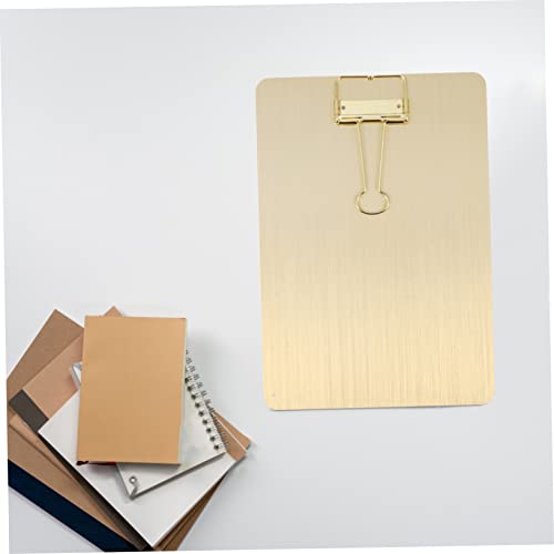 WEKADRIN Metall Klemmbrett Schreibbrett aus Rostfreiem Ergonomisch Geformt Stabil und Langlebig Geeignet für Büro Schule und Gruppenprojekte WEKADRIN Metall Klemmbrett Schreibbrett aus Rostfreiem Ergonomisch Geformt Stabil und Langlebig Geeignet für Büro Schule und Gruppenprojekte von WEKADRIN