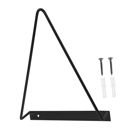 WEKADRIN Metall Wandregal Dreieckiges Vinyl Plattenhalter Wandmontage Magazinhalter Stabil für Büro Zuhause Schlafzimmer Wohnzimmer zur Aufbewahrung von Schallplatten und Büchern von WEKADRIN