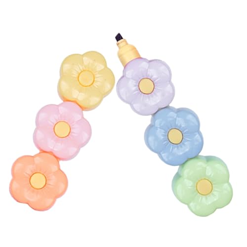 WEKADRIN Multifunktionaler Highlighter Pen mit Niedlichen Blumen designs Stapelbar und Tragbar als Bunter Lesezeichen marker für Schüler Scrapbook und Kreatives Schreiben WEKADRIN Multifunktionaler Highlighter Pen mit Niedlichen Blumen designs Stapelbar und Tragbar als Bunter Lesezeichen marker für Schüler Scrapbook und Kreatives Schreiben von WEKADRIN