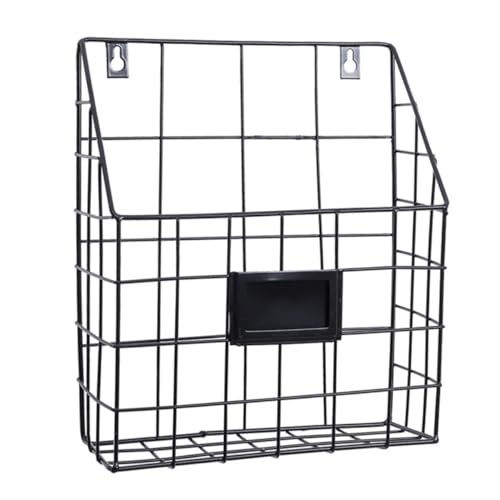 WEKADRIN Multifunktionaler Wandmagazinhalter aus Robustem Metall Platzsparend und Einfach zu Montieren Vielseitiger Organizer für Zeitschriften Akten und Handtücher in Bad Schlafzimmer und von WEKADRIN
