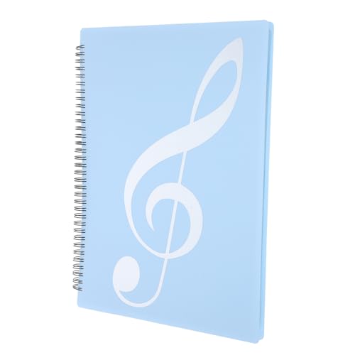 WEKADRIN Musikordner Spiralordner Musiknoten Aufbewahrung Organizer Langlebig Silber Blau WEKADRIN Musikordner Spiralordner Musiknoten Aufbewahrung Organizer Langlebig Silber Blau von WEKADRIN