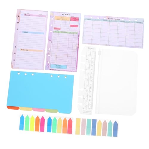 WEKADRIN Nachfüllpapier Buntes Lose Zubehör für Ringbuch Notizheft Wochenplan Monatsplan Budgetplan Praktische Langlebige Einlagen für Schule Büro Nutzung WEKADRIN Nachfüllpapier Buntes Lose Zubehör für Ringbuch Notizheft Wochenplan Monatsplan Budgetplan Praktische Langlebige Einlagen für Schule Büro Nutzung von WEKADRIN