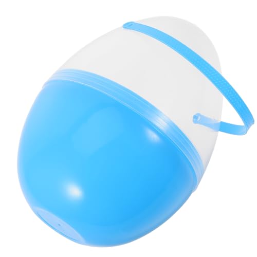 WEKADRIN Ostereier Eier Zählen Eiförmige Eimer Leere Eier Zum Füllen Eier Jumbo Klare Eier, Befüllbares Ornament Große Eier Eierkörbe Zur Feiertagsdekoration Eier Befüllbar Himmelblau Pp von WEKADRIN