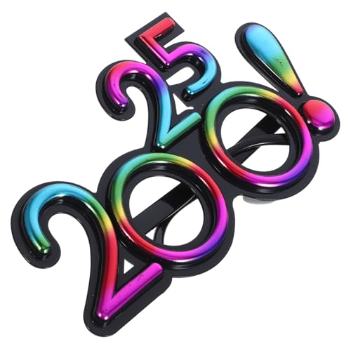 WEKADRIN Partybrille mit Buntem Hologramm Design Auffällige Eyewear für Silvesterfeier Bequeme Modische Performance Requisite für Foto und Festival Unisex Zubehör WEKADRIN Partybrille mit Buntem Hologramm Design Auffällige Eyewear für Silvesterfeier Bequeme Modische Performance Requisite für Foto und Festival Unisex Zubehör von WEKADRIN