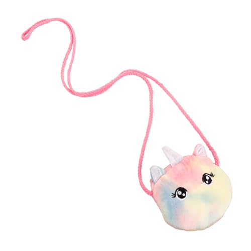 WEKADRIN Plüsch Einhorn Umhängetasche Crossbody Coin Storage Pouch Verstellbarer Gurt Schultertasche Mädchen WEKADRIN Plüsch Einhorn Umhängetasche Crossbody Coin Storage Pouch Verstellbarer Gurt Schultertasche Mädchen von WEKADRIN