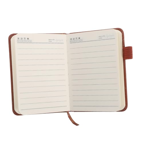 WEKADRIN Portable Notizbuch mit Dickem Papier und Strukturiertem Braunem Einband Kleines Handliches Notizheft für Büro Schule und Alltag Robustes Schreibjournal für Unterwegs WEKADRIN Portable Notizbuch mit Dickem Papier und Strukturiertem Braunem Einband Kleines Handliches Notizheft für Büro Schule und Alltag Robustes Schreibjournal für Unterwegs von WEKADRIN