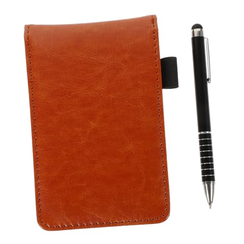 WEKADRIN Praktisches Office Notizbuch mit Metallkugelschreiber Liniertem Memo Pad Leicht Tragbar Elegantes Pu material für Büro Alltag und Meetings von WEKADRIN