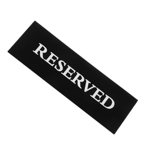 WEKADRIN Reservierte Tischkarten Schwarze Tischschilder für Hochzeiten und Restaurants Vielseitig Einsetzbar Wiederverwendbar Design für Veranstaltungen und Empfänge von WEKADRIN