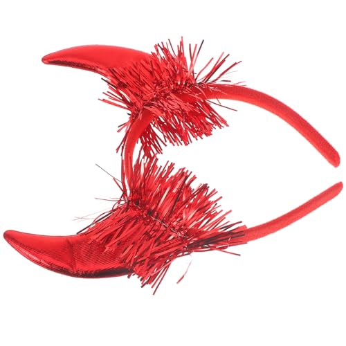 WEKADRIN Rotes Teufelshorn Stirnband Halloween Haarreif mit Leichtem für Karneval Party Erwachsene Modisches Cosplay Zubehör WEKADRIN Rotes Teufelshorn Stirnband Halloween Haarreif mit Leichtem für Karneval Party Erwachsene Modisches Cosplay Zubehör von WEKADRIN