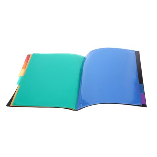 WEKADRIN Schwarze Fächermappe aus Langlebiger Mehrfachfach organizer für Dokumente und Rechnungen Praktischer File Folder für Büro Zuhause Meetingräume und Studium von WEKADRIN