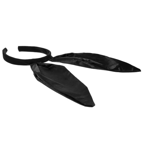 WEKADRIN Schwarzes Satin Bunny Headband mit Weichem Rutschfestem Haarreif Modische Hasenohren für Cosplay Ostern Party und Karneval Auffälliges Accessoire für Damen und Mädchen WEKADRIN Schwarzes Satin Bunny Headband mit Weichem Rutschfestem Haarreif Modische Hasenohren für Cosplay Ostern Party und Karneval Auffälliges Accessoire für Damen und Mädchen von WEKADRIN