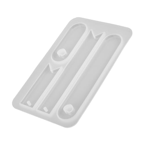 WEKADRIN Silikon Lesezeichenform für Epoxidharz DIY Ovales Silikonform mit Verschiedenen Formen Robustes Sicheres Material für Studenten und Buchzeichen Herstellung von WEKADRIN