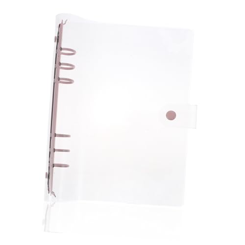 WEKADRIN Softcover Ringbuch mit Ringen Transparente Farbige Lose Ringordner Abnehmbar Wiederverwendbar Flexibler Buchbinder mit Strapazierfähigem für Notizen und Organisation von WEKADRIN