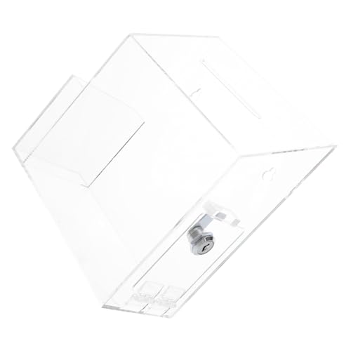 WEKADRIN Spendenbox aus Transparentem Acryl mit Schloss Multifunktionale Sammlungskiste für Vereine Büro und Charity Events Kompakte Platzsparende Vorschlags und Abstimmungsbox WEKADRIN Spendenbox aus Transparentem Acryl mit Schloss Multifunktionale Sammlungskiste für Vereine Büro und Charity Events Kompakte Platzsparende Vorschlags und Abstimmungsbox von WEKADRIN