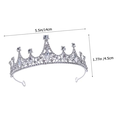 WEKADRIN Strass Stirnband Krone Silberfarben Funkelndes Haarband für Geburtstagsfeier Cosplay und Festliche Anlässe Dekorativ mit Kristallen für Mädchen für Fotos und Kostümpartys WEKADRIN Strass Stirnband Krone Silberfarben Funkelndes Haarband für Geburtstagsfeier Cosplay und Festliche Anlässe Dekorativ mit Kristallen für Mädchen für Fotos und Kostümpartys von WEKADRIN
