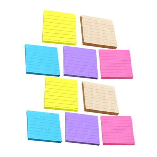 WEKADRIN Teiliges Bunte Abreißbare Memo Pads mit Selbstklebenden Haftnotizen Starke Haftkraft Vielseitig für Büro Schule und Zuhause für To do listen Notizen und Archivmarkierungen von WEKADRIN