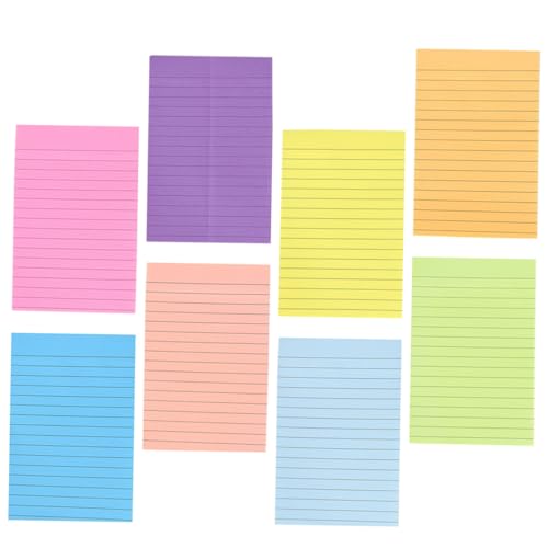 WEKADRIN Teiliges Linierte Haftnotizen Farbige Tragbare Memo Pads mit Starkem Klebstoff Multifunktionale Indexkarten für Büro Schule und Zuhause Praktische Notizzettel für Organisation und WEKADRIN Teiliges Linierte Haftnotizen Farbige Tragbare Memo Pads mit Starkem Klebstoff Multifunktionale Indexkarten für Büro Schule und Zuhause Praktische Notizzettel für Organisation und von WEKADRIN