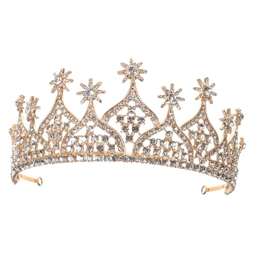 WEKADRIN Tiara für Mädchen haaraccessoires hair jewellery hochzeitskleider rönne Braut- Brautduschendekoration Roségold Kuchen Braut Stirnband Kopfschmuck für die Braut Strasssteine Golden WEKADRIN Tiara für Mädchen haaraccessoires hair jewellery hochzeitskleider rönne Braut- Brautduschendekoration Roségold Kuchen Braut Stirnband Kopfschmuck für die Braut Strasssteine Golden von WEKADRIN