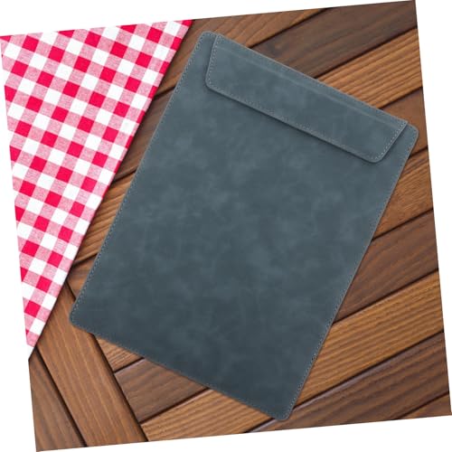 WEKADRIN Tragbares Klemmbrett aus Leder mit Dokumentenclip Leichtes Schreibbrett für Büro Meetings Catering Robust und Platzsparend für Unterlagen und Menüs Unterwegs WEKADRIN Tragbares Klemmbrett aus Leder mit Dokumentenclip Leichtes Schreibbrett für Büro Meetings Catering Robust und Platzsparend für Unterlagen und Menüs Unterwegs von WEKADRIN