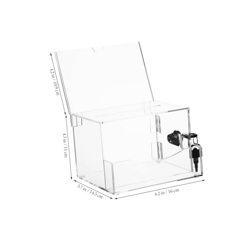 WEKADRIN Transparente Acryl Wahlurne Abschließbar Große Kapazität Sichere Spendenbox für Charity Voting Vorschlagsbox mit Klarem Design für Vielseitige Einsatzbereiche WEKADRIN Transparente Acryl Wahlurne Abschließbar Große Kapazität Sichere Spendenbox für Charity Voting Vorschlagsbox mit Klarem Design für Vielseitige Einsatzbereiche von WEKADRIN