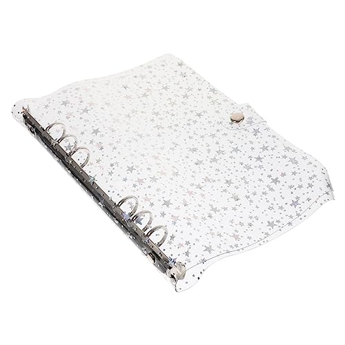 WEKADRIN Transparente PVC Binder Hülle mit Sternenmuster Langlebige Scrapbook Shell Leichtes Organizer Cover für Schule und Büro Wiederbefüllbar Praktischer Ringschnellhefter WEKADRIN Transparente PVC Binder Hülle mit Sternenmuster Langlebige Scrapbook Shell Leichtes Organizer Cover für Schule und Büro Wiederbefüllbar Praktischer Ringschnellhefter von WEKADRIN