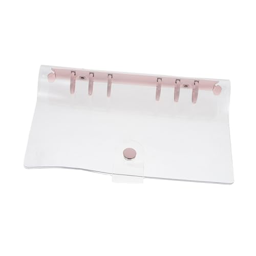 WEKADRIN Transparentes PVC Loose Leaf Folder mit Druckknopfverschluss Frischer Flexibler Notizbuchschutz für Büro und Reisen Leichter Organizer für Studenten Lehrer und Pendler von WEKADRIN