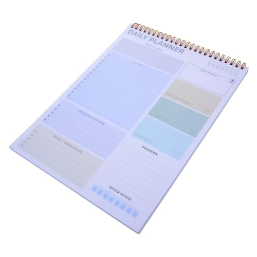 WEKADRIN Undatierter Tagesplaner mit PVC Cover To Do Liste Notizblock Flexibler Stundenplaner für Schule Büro Alltag Robustes Desktop Planungsheft in Violett WEKADRIN Undatierter Tagesplaner mit PVC Cover To Do Liste Notizblock Flexibler Stundenplaner für Schule Büro Alltag Robustes Desktop Planungsheft in Violett von WEKADRIN