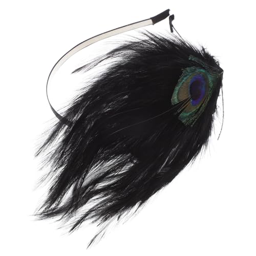 WEKADRIN Vintage Feder Haarschmuck Stirnband Damen Federkopfschmuck Leichtes Cosplay Haarreif für Party Karneval und Kostümfest von WEKADRIN