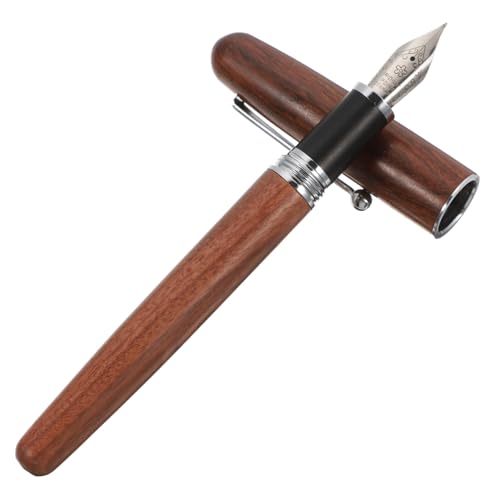 WEKADRIN Vintage Füllfederhalter aus Hochwertigem Holz mit Feiner Spitze Großer Tintenkapazität Komfortabel und Robust als Geschenkstift für Schule Kalligraphie und Unterschriften WEKADRIN Vintage Füllfederhalter aus Hochwertigem Holz mit Feiner Spitze Großer Tintenkapazität Komfortabel und Robust als Geschenkstift für Schule Kalligraphie und Unterschriften von WEKADRIN
