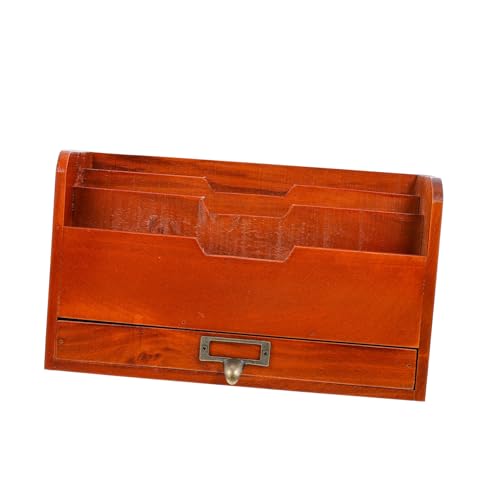 WEKADRIN Vintage Holz Organizer Aufbewahrungsbox für Schreibtisch Büro und Zuhause Praktische Desktop Sundries Box Langlebige Kommode mit Feiner Verarbeitung und Glatter Oberfläche WEKADRIN Vintage Holz Organizer Aufbewahrungsbox für Schreibtisch Büro und Zuhause Praktische Desktop Sundries Box Langlebige Kommode mit Feiner Verarbeitung und Glatter Oberfläche von WEKADRIN