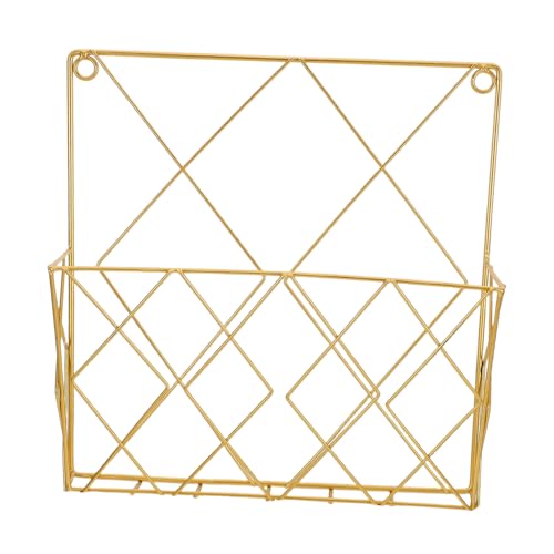 WEKADRIN Wandmontiertes Magazinregal aus Robustem Eisen Minimalistisches Design Vielseitiger Organizer für Zeitungen Bücher und Zeitschriften Einfache Installation Eleganter Wandhalter für von WEKADRIN