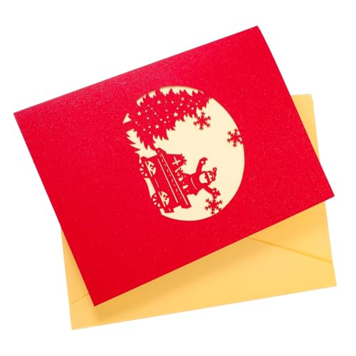 WEKADRIN Weihnachtskarte Klappkarte aus Papier mit Weihnachtsgruß und Segenswünschen Stabile Weihnachtsgrußkarte für Familie und Freunde als Weihnachtspostkarte ohne Umschlag WEKADRIN Weihnachtskarte Klappkarte aus Papier mit Weihnachtsgruß und Segenswünschen Stabile Weihnachtsgrußkarte für Familie und Freunde als Weihnachtspostkarte ohne Umschlag von WEKADRIN