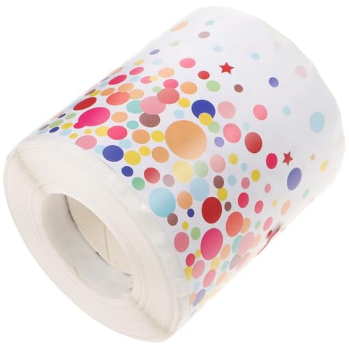 WEKADRIN Wellenförmiger Randaufkleber Selbstklebend Bunte Punkte Dekoration Für Klassenraum Pinnwand Tafel Fenster Türen Blackboard Border Sticker WEKADRIN Wellenförmiger Randaufkleber Selbstklebend Bunte Punkte Dekoration Für Klassenraum Pinnwand Tafel Fenster Türen Blackboard Border Sticker von WEKADRIN