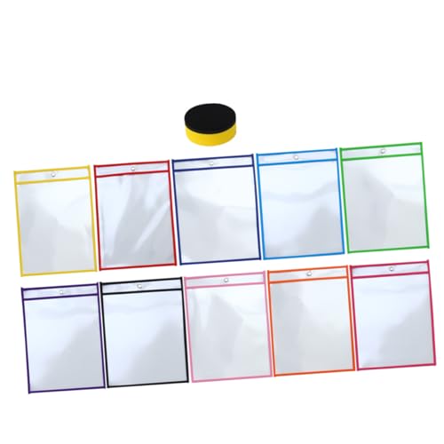 WEKADRIN Wiederverwendbare Transparente Pet Dokumententaschen mit Trocken Abwischbaren Hüllen und Metallösen für Schule Büro und Lernhilfe WEKADRIN Wiederverwendbare Transparente Pet Dokumententaschen mit Trocken Abwischbaren Hüllen und Metallösen für Schule Büro und Lernhilfe von WEKADRIN